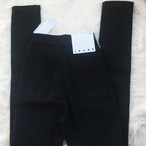 American Apparel Black Easy Jeans XXS - Picture 5 of 8